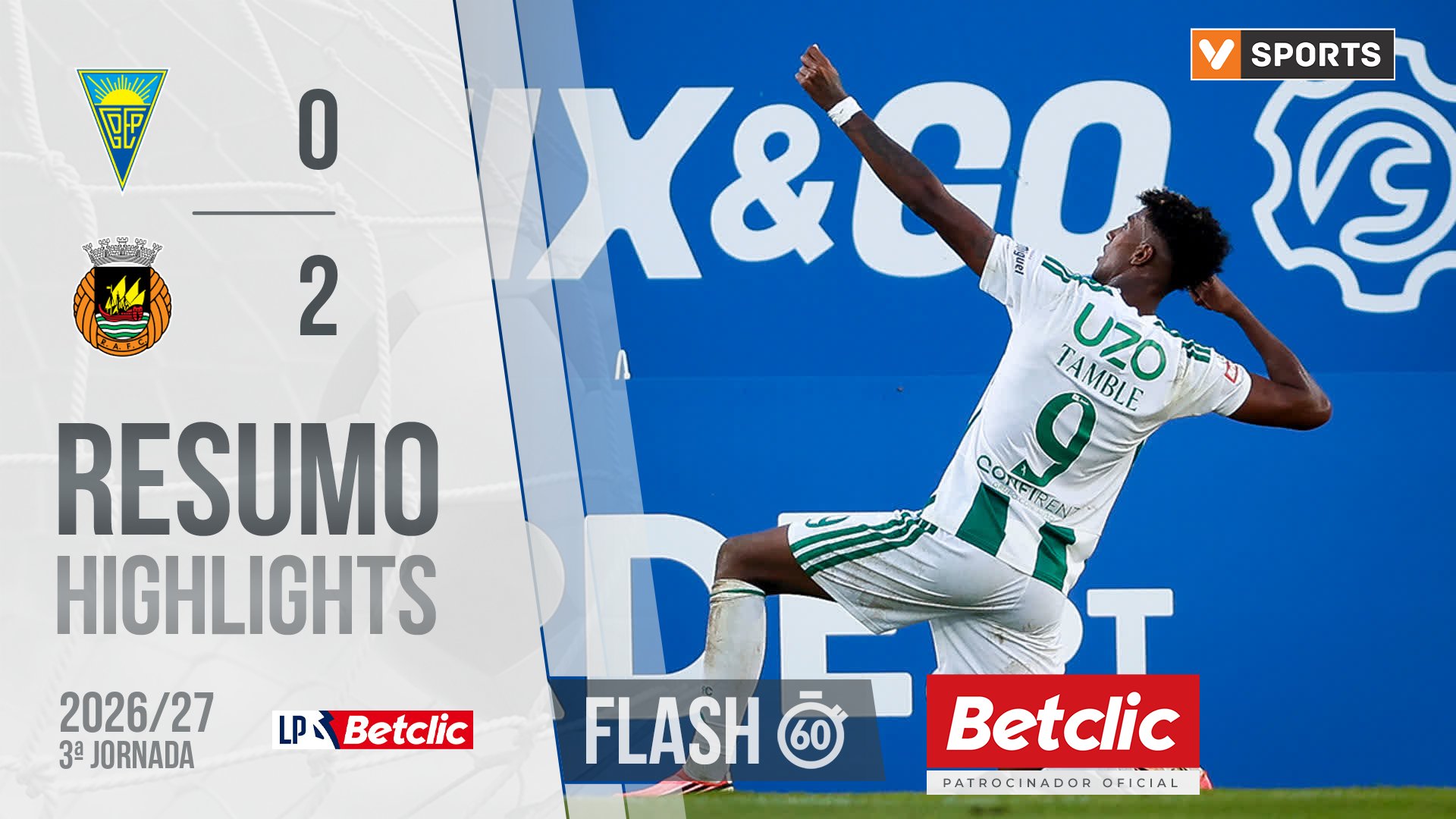 Liga Portugal Betclic (3ªJ): Resumo Flash Estoril 0-2 Rio Ave