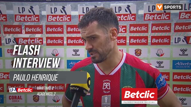 I Liga (#3) | Marítimo 2-2 Académico: Flash Interview Paulo Henrique