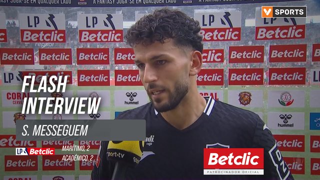 I Liga (#3) | Marítimo 2-2 Académico: Flash Interview S. Messeguem