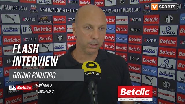 I Liga (#3) | Marítimo 2-2 Académico: Flash Interview Bruno Pinheiro