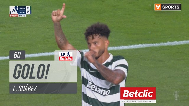 GOLO! Sporting, L. Suárez aos 60', Sporting 3-0 Alverca