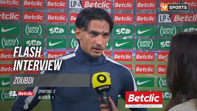 I Liga (#3) | Sporting 3-1 Alverca: Flash Interview Zoubdi
