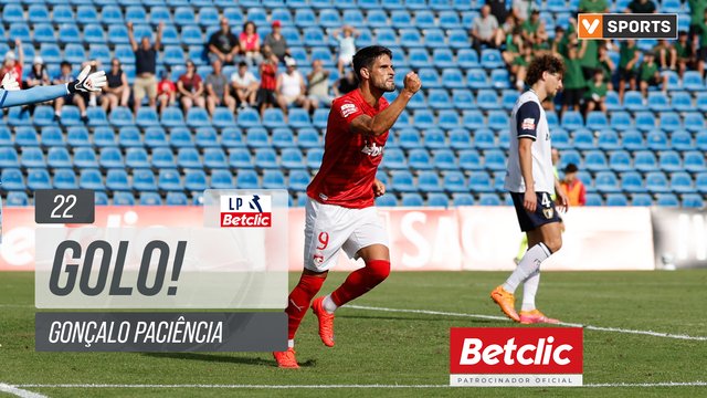 GOLO! Santa Clara, Gonçalo Paciência aos 22', Santa Clara 1-0 Famalicão