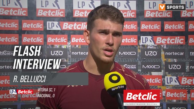 I Liga (#3) | Vitória SC 1-0 Nacional: Flash Interview R. Bellucci