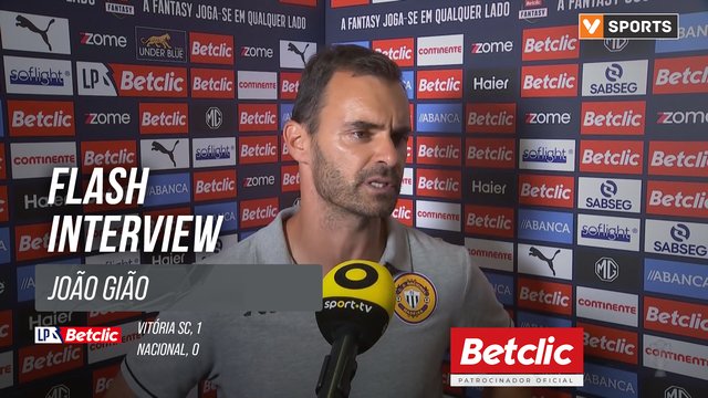 I Liga (#3) | Vitória SC 1-0 Nacional: Flash Interview João Gião