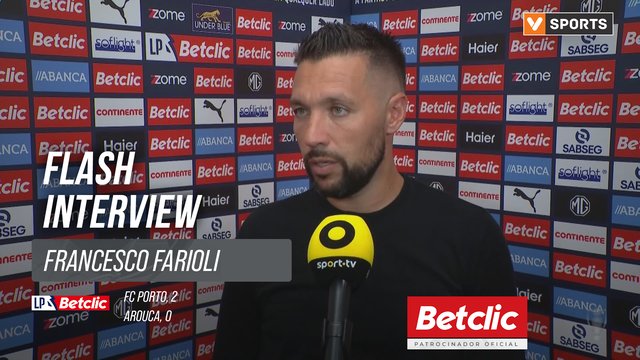 I Liga (#3) | FC Porto 2-0 Arouca: Flash Interview Francesco Farioli