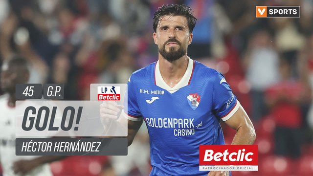 GOLO! Gil Vicente, Héctor Hernández aos 45', Gil Vicente 2-0 Casa Pia