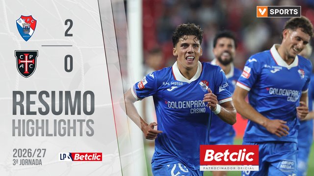 Liga Portugal Betclic (3ªJ): Resumo Gil Vicente 2-0 Casa Pia