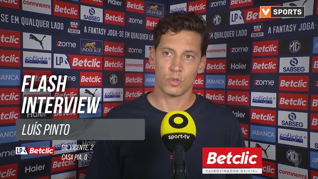 I Liga (#3) | Gil Vicente 2-0 Casa Pia: Flash Interview Luís Pinto