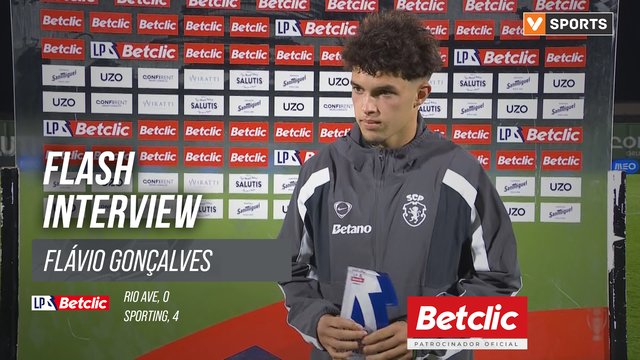 I Liga (#4) | Rio Ave 0-4 Sporting: Flash Interview Flávio Gonçalves