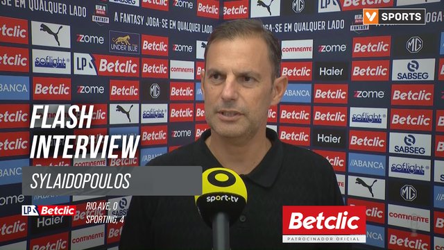 I Liga (#4) | Rio Ave 0-4 Sporting: Flash Interview Sylaidopoulos