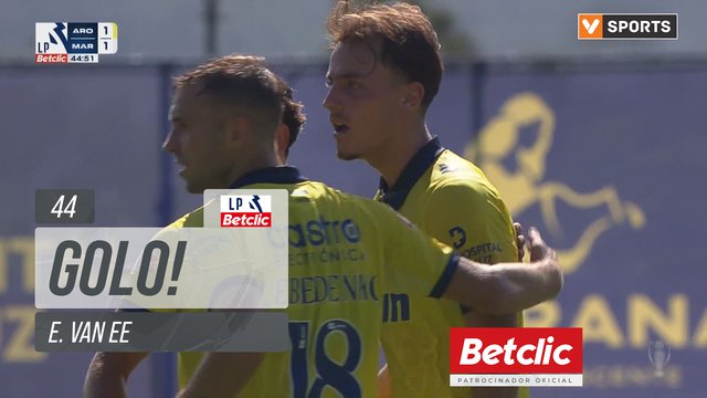 GOLO! Arouca, E. van Ee aos 44', Arouca 1-1 Marítimo