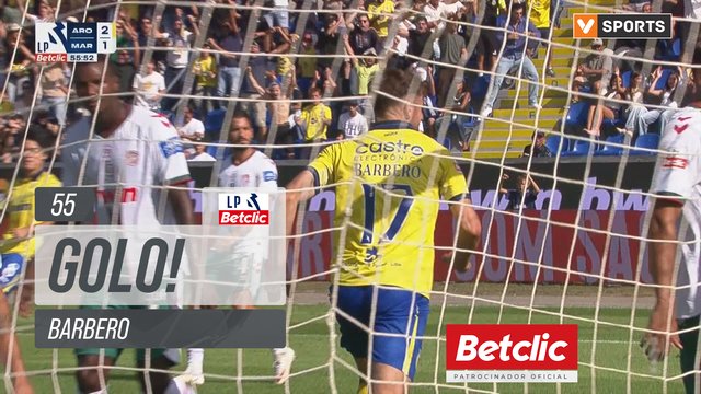 GOLO! Arouca, Barbero aos 55', Arouca 2-1 Marítimo