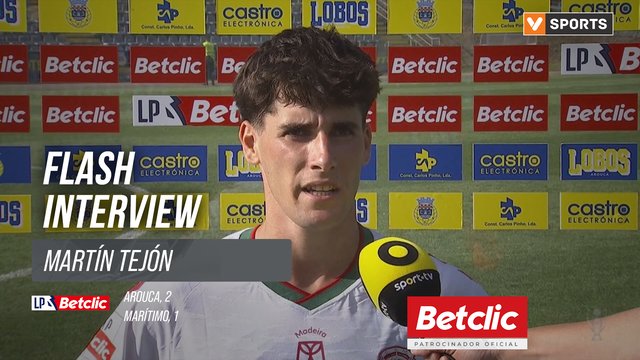 I Liga (#4) | Arouca 2-1 Marítimo: Flash Interview Martín Tejón