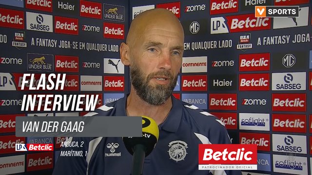 I Liga (#4) | Arouca 2-1 Marítimo: Flash Interview van der Gaag