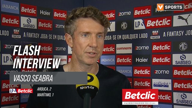 I Liga (#4) | Arouca 2-1 Marítimo: Flash Interview Vasco Seabra