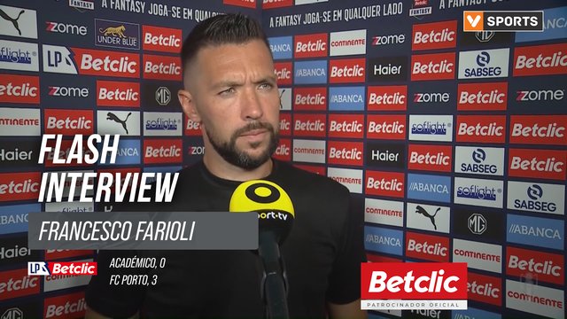 I Liga (#4) | Académico 0-3 FC Porto: Flash Interview Francesco Farioli