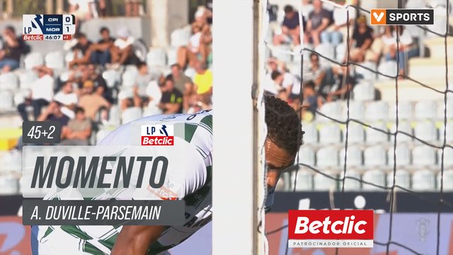 Moreirense, Jogada, A. Duville-Parsemain aos 45'+2'