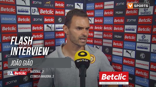 I Liga (#4) | Nacional 2-3 Estrela Amadora: Flash Interview João Gião