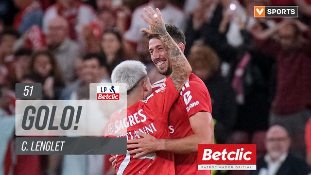 GOLO! Benfica, C. Lenglet aos 51', Benfica 2-0 Estoril