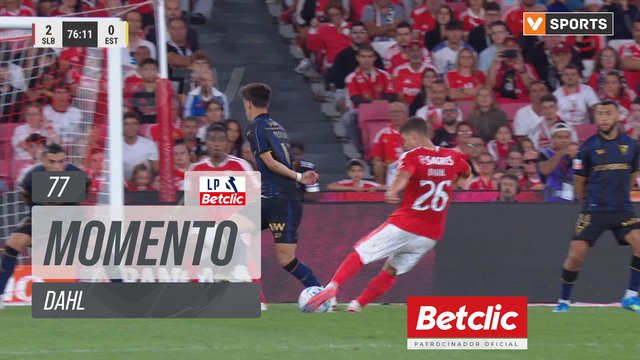 Benfica, Jogada, Dahl aos 77'