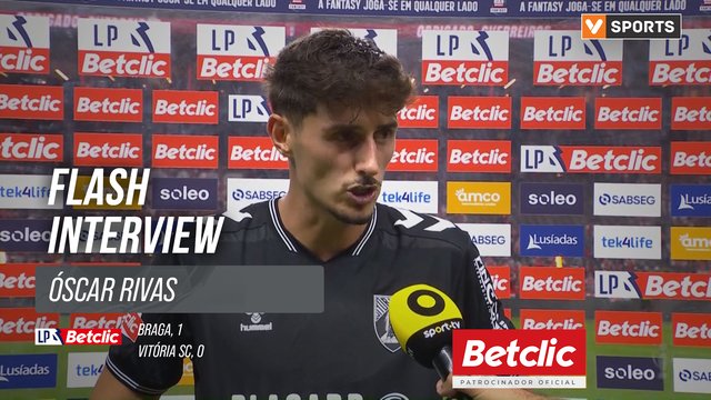 I Liga (#4) | Braga 1-0 Vitória SC: Flash Interview Óscar Rivas