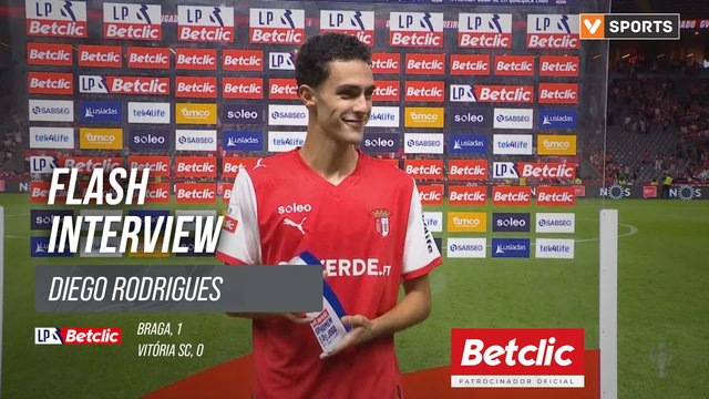 I Liga (#4) | Braga 1-0 Vitória SC: Flash Interview Diego Rodrigues