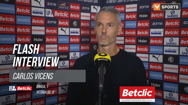 I Liga (#4) | Braga 1-0 Vitória SC: Flash Interview Carlos Vicens
