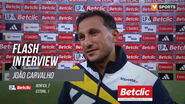 I Liga (#4) | Benfica 2-1 Estoril: Flash Interview João Carvalho