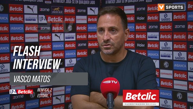 I Liga (#4) | Benfica 2-1 Estoril: Flash Interview Vasco Matos