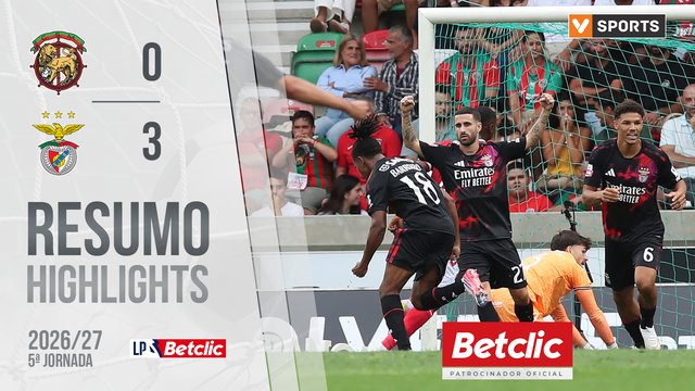 Liga Portugal Betclic (5ªJ): Resumo Marítimo 0-3 Benfica