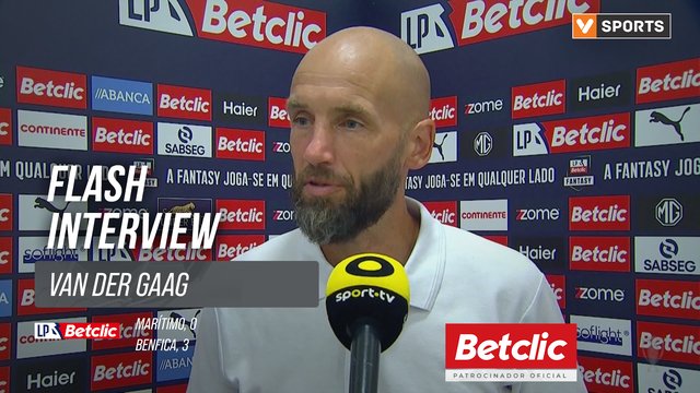 I Liga (#5) | Marítimo 0-3 Benfica: Flash Interview van der Gaag
