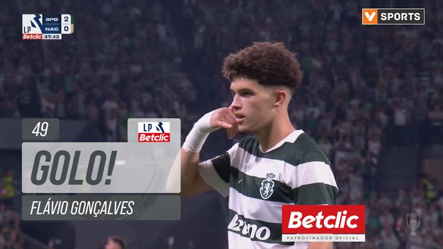 GOLO! Sporting, Flávio Gonçalves aos 49', Sporting 2-0 Nacional