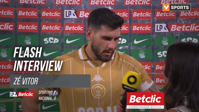 I Liga (#5) | Sporting 2-0 Nacional: Flash Interview Zé Vitor