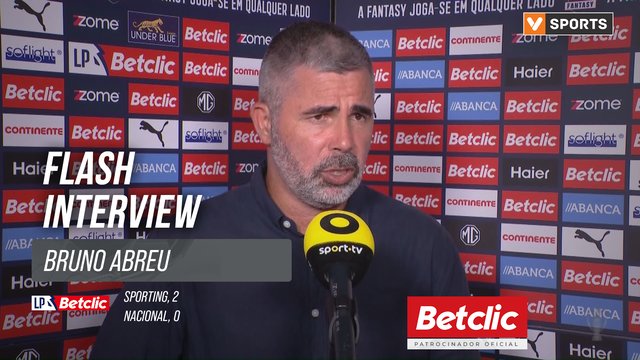 I Liga (#5) | Sporting 2-0 Nacional: Flash Interview Bruno Abreu