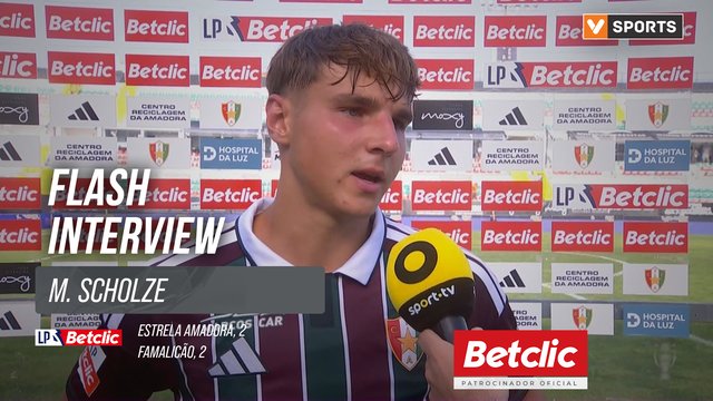 I Liga (#5) | Estrela Amadora 2-2 Famalicão: Flash Interview M. Scholze