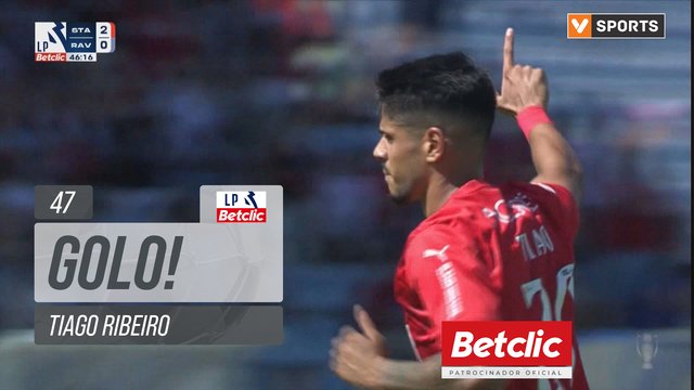 GOLO! Santa Clara, Tiago Ribeiro aos 47', Santa Clara 2-0 Rio Ave