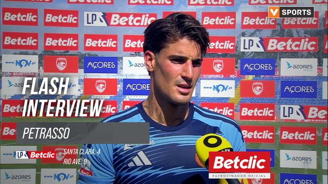 I Liga (#5) | Santa Clara 4-0 Rio Ave: Flash Interview Petrasso