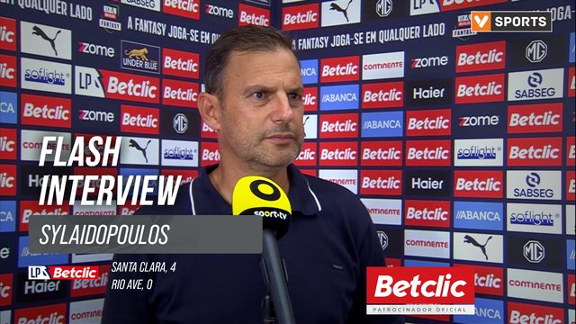 I Liga (#5) | Santa Clara 4-0 Rio Ave: Flash Interview Sylaidopoulos