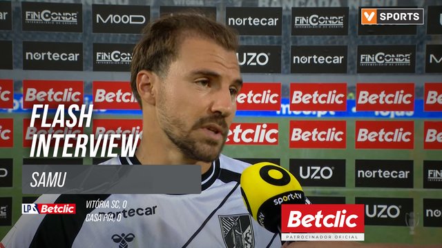 I Liga (#5) | Vitória SC 0-0 Casa Pia: Flash Interview Samu