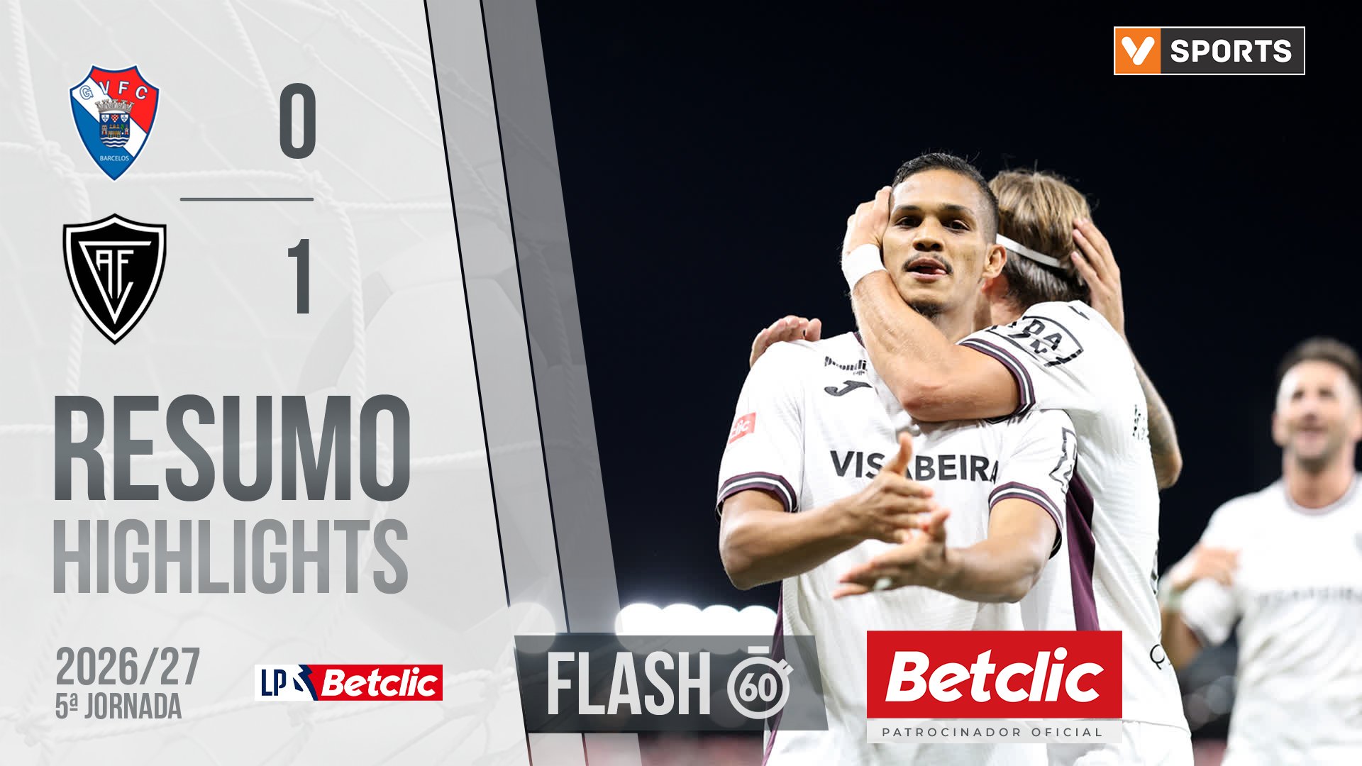 Liga Portugal Betclic (5ªJ): Resumo Flash Gil Vicente 0-1 Académico