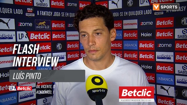 I Liga (#5) | Gil Vicente 0-1 Académico: Flash Interview Luís Pinto