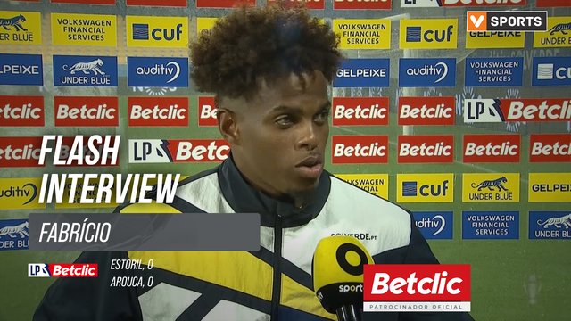 I Liga (#5) | Estoril 0-0 Arouca: Flash Interview Fabrício
