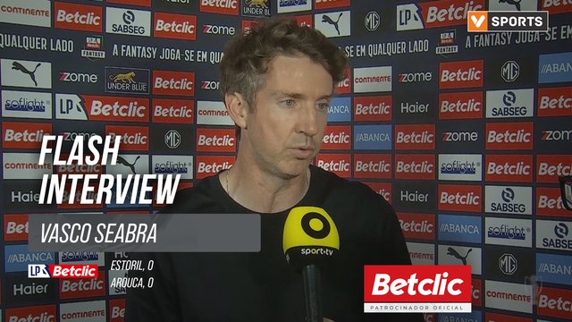 I Liga (#5) | Estoril 0-0 Arouca: Flash Interview Vasco Seabra
