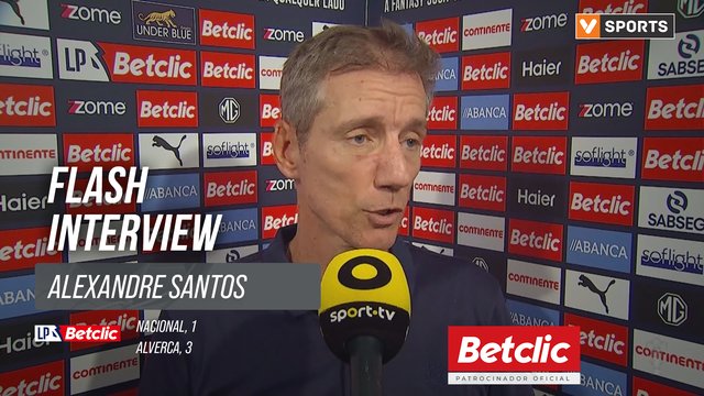 I Liga (#6) | Nacional 1-3 Alverca: Flash Interview Alexandre Santos