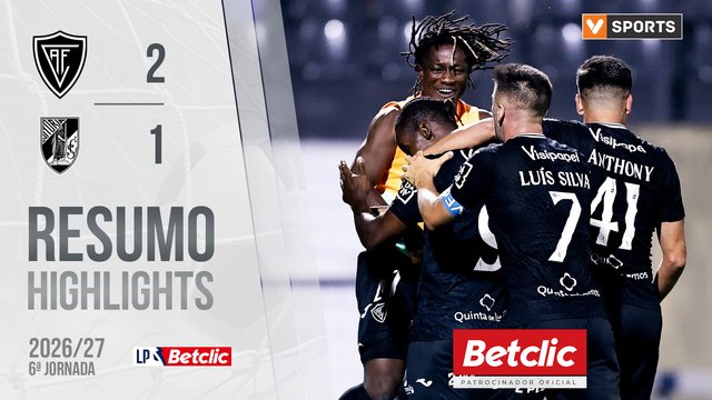Liga Portugal Betclic (6ªJ): Resumo Académico 2-1 Vitória SC