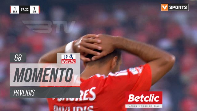 Benfica, Jogada, Pavlidis aos 68'