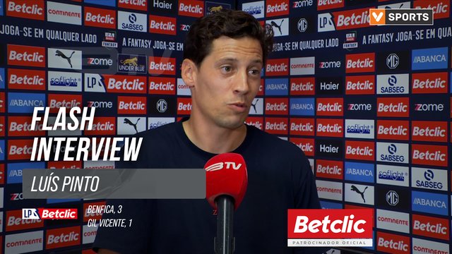 I Liga (#6) | Benfica 3-1 Gil Vicente: Flash Interview Luís Pinto