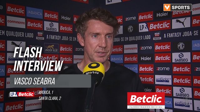 I Liga (#6) | Arouca 1-2 Santa Clara: Flash Interview Vasco Seabra