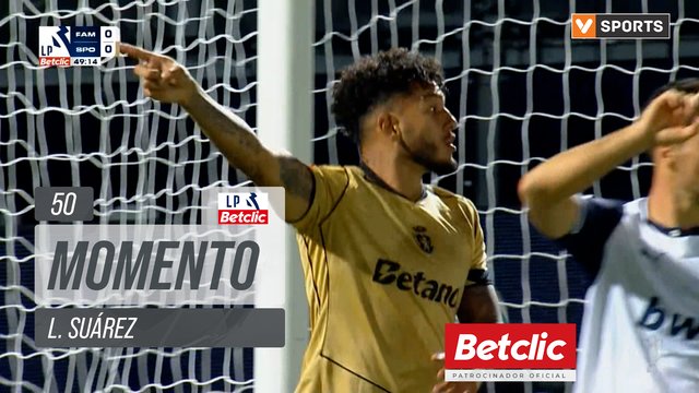 Sporting, Jogada, L. Suárez aos 50'